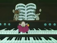 Madame Pepperpote joue de l'orgue